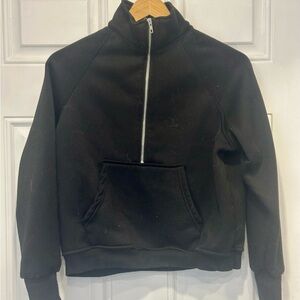 Black Girls Designer Sweatshirt with Zipper Sz. L